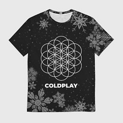 Футболка мужская Снежный Coldplay, цвет: 3D-принт