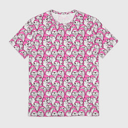 Мужская футболка Выдры новогодние