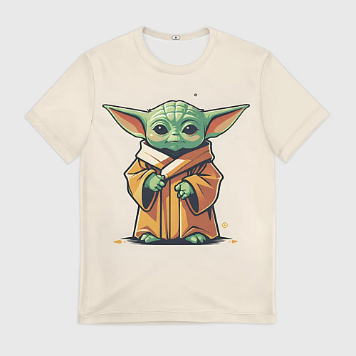 Мужская футболка Малыш Грогу - Мандолорец / 3D-принт – фото 1