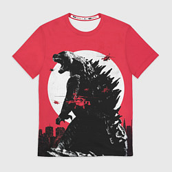 Футболка мужская Godzilla destroys the city, цвет: 3D-принт