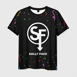 Футболка мужская Sally Face конфети, цвет: 3D-принт