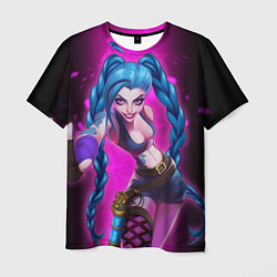 Футболка мужская Jinx Arcane League of Legends game, цвет: 3D-принт