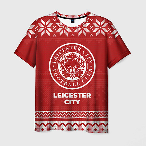 Мужская футболка Новогодний Leicester City / 3D-принт – фото 1