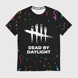 Футболка мужская Dead by Daylight конфети, цвет: 3D-принт