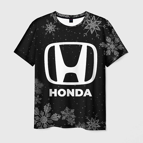 Мужская футболка Снежный Honda / 3D-принт – фото 1