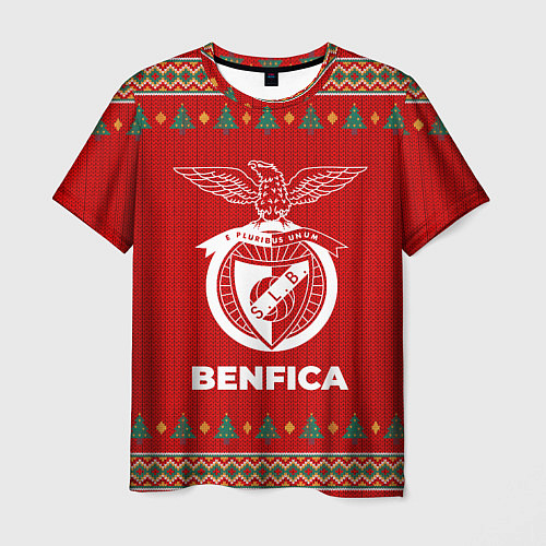 Мужская футболка Benfica new year / 3D-принт – фото 1