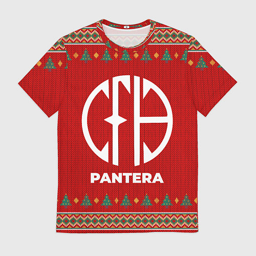 Мужская футболка Pantera new year / 3D-принт – фото 1