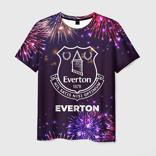 Мужская футболка Праздничный Everton / 3D-принт – фото 1