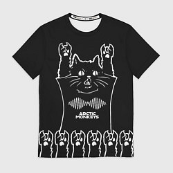 Футболка мужская Arctic Monkeys: cat rock, цвет: 3D-принт