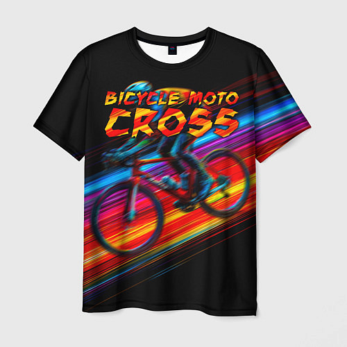 Мужская футболка Bicycle moto cross / 3D-принт – фото 1