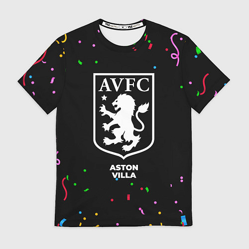 Мужская футболка Aston Villa конфети / 3D-принт – фото 1
