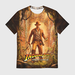 Футболка мужская Инди Indiana Jones and the great circle, цвет: 3D-принт