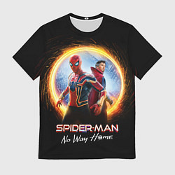 Футболка мужская Доктор Стрэндж и Человек паук нет пути домой, цвет: 3D-принт