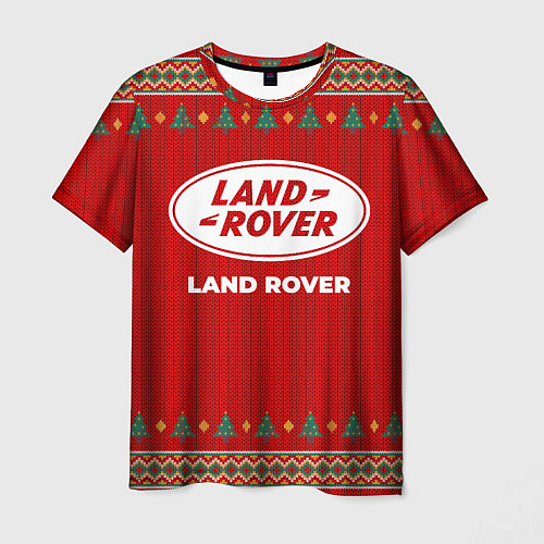 Мужская футболка Land Rover new year / 3D-принт – фото 1