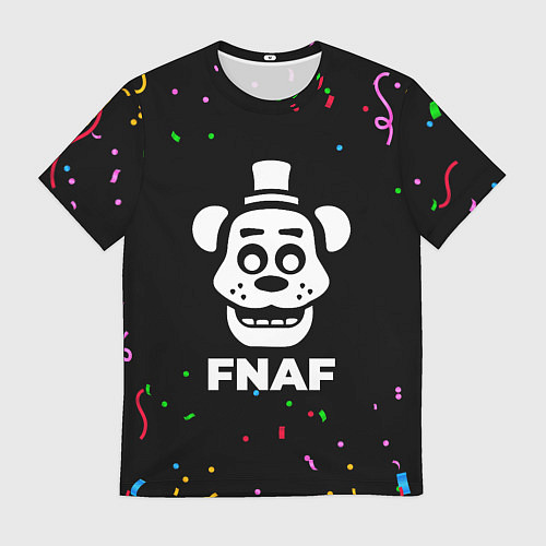 Мужская футболка FNAF конфети / 3D-принт – фото 1