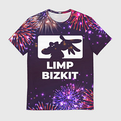Футболка мужская Праздничный Limp Bizkit, цвет: 3D-принт