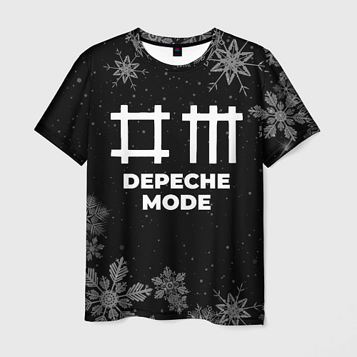 Мужская футболка Снежный Depeche Mode / 3D-принт – фото 1