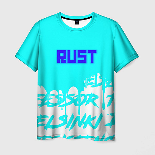 Мужская футболка Rust надписи краски / 3D-принт – фото 1