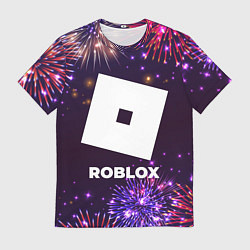 Футболка мужская Праздничный Roblox, цвет: 3D-принт
