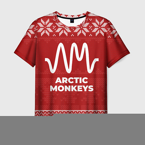 Мужская футболка Новогодний Arctic Monkeys / 3D-принт – фото 1