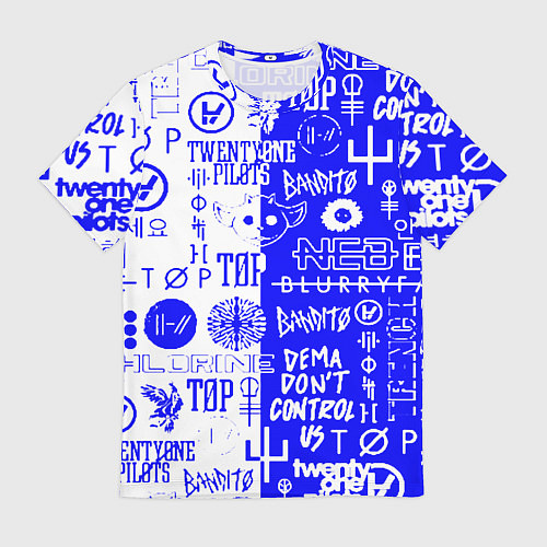 Мужская футболка Twenty one pilots лого / 3D-принт – фото 1