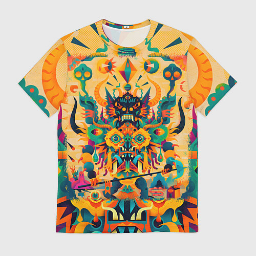 Мужская футболка Китайский монстр / 3D-принт – фото 1