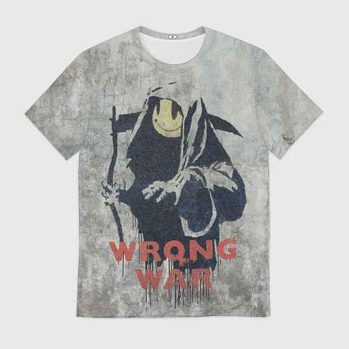 Мужская футболка Banksy - wrong war / 3D-принт – фото 1