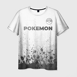 Мужская футболка Pokemon - white gradient посередине