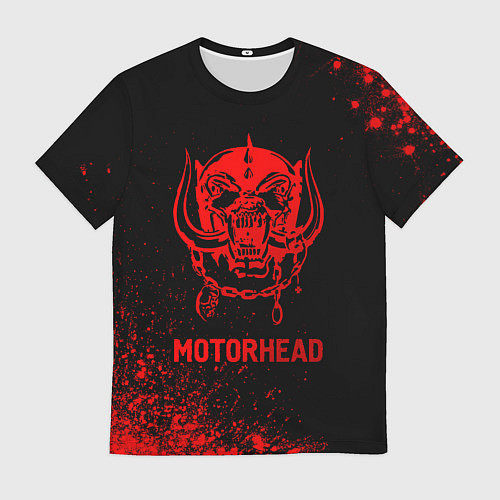 Мужская футболка Motorhead - red gradient / 3D-принт – фото 1