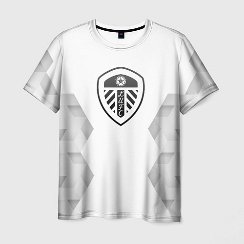 Мужская футболка Leeds United white poly / 3D-принт – фото 1