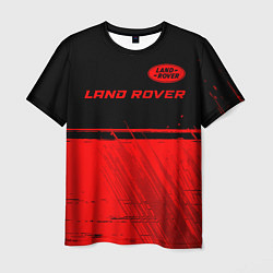 Футболка мужская Land Rover - red gradient посередине, цвет: 3D-принт