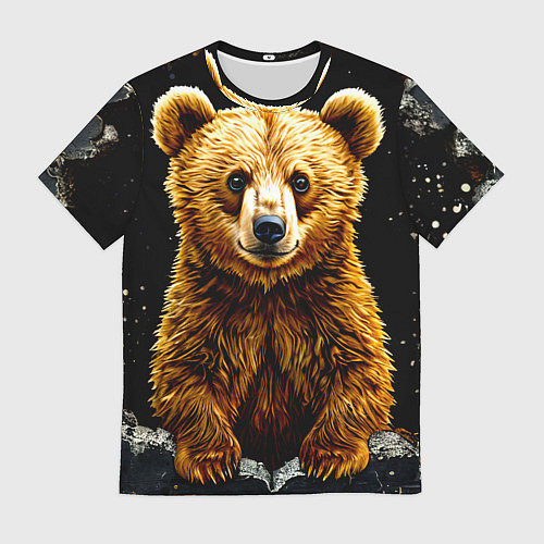 Мужская футболка Медведь бурый / 3D-принт – фото 1