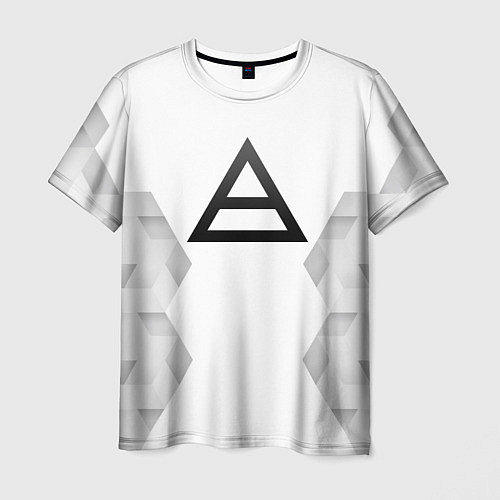 Мужская футболка Thirty Seconds to Mars white poly / 3D-принт – фото 1