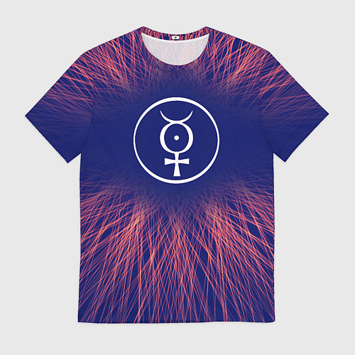 Мужская футболка Marilyn Manson red energy / 3D-принт – фото 1