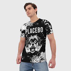 Футболка мужская Placebo рок пес, цвет: 3D-принт — фото 2
