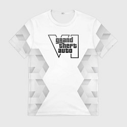 Футболка мужская GTA6 white poly, цвет: 3D-принт