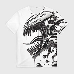 Футболка мужская Свирепая морда Венома - ядовитая слизь, цвет: 3D-принт