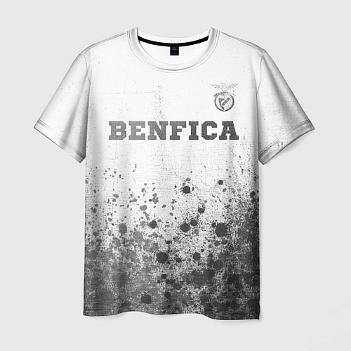 Мужская футболка Benfica - white gradient посередине / 3D-принт – фото 1