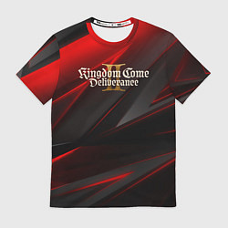 Футболка мужская Kingdom Come Deliverance 2 red black, цвет: 3D-принт