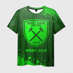 Футболка мужская West Ham - green gradient, цвет: 3D-принт