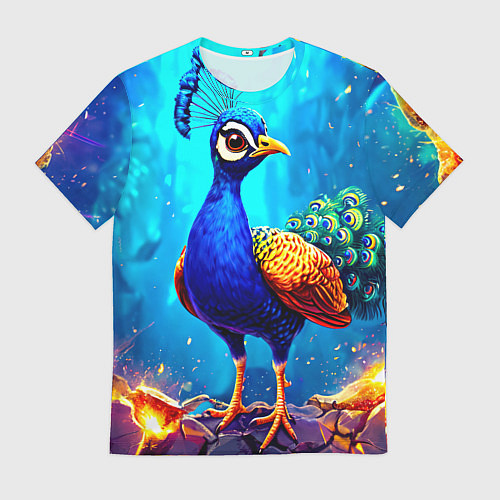 Мужская футболка Павлинчик / 3D-принт – фото 1