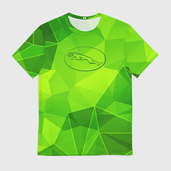 Футболка мужская Jaguar green poly, цвет: 3D-принт