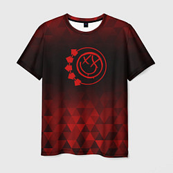 Футболка мужская Blink 182 red poly, цвет: 3D-принт