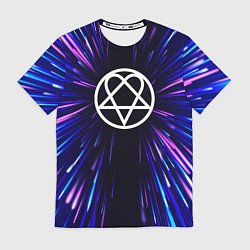 Футболка мужская HIM neon energy, цвет: 3D-принт