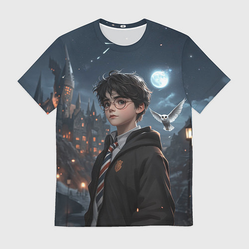 Мужская футболка Гарри Поттер полнолуние / 3D-принт – фото 1