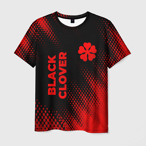 Мужская футболка Black Clover - red gradient вертикально / 3D-принт – фото 1