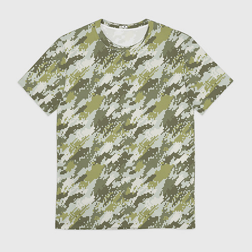 Мужская футболка Пиксельный камуфляж / 3D-принт – фото 1