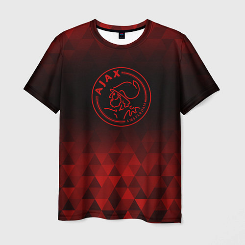 Мужская футболка Ajax red poly / 3D-принт – фото 1