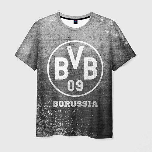 Мужская футболка Borussia - grey gradient / 3D-принт – фото 1