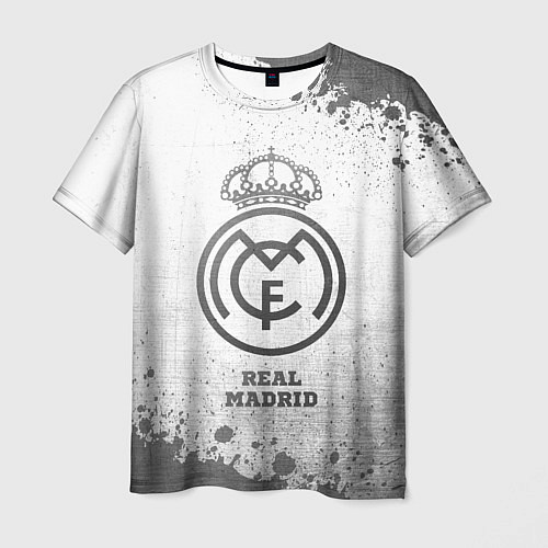 Мужская футболка Real Madrid - white gradient / 3D-принт – фото 1